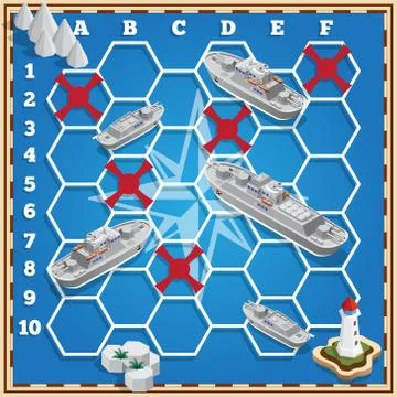 Battleship. Stock Illustration