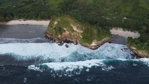 Batu Bengkung Beach Stock Footage 223095846