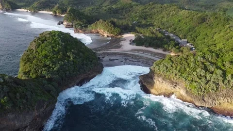 Batu Bengkung Beach Stock Footage 223096986