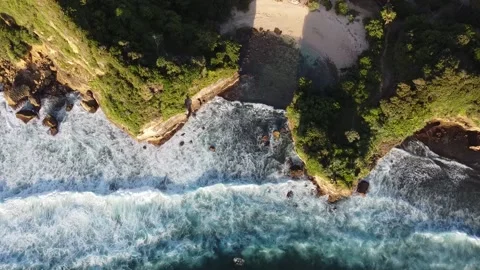 Batu Bengkung Beach Stock Footage 223097654