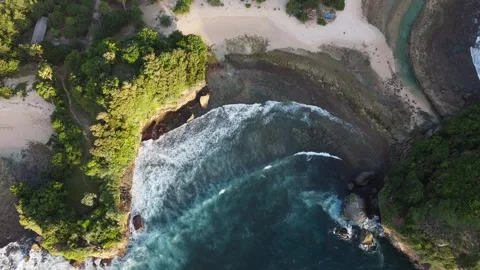 Batu Bengkung Beach Stock Footage 223097789
