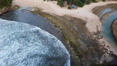 Batu Bengkung Beach Stock Footage 223125789