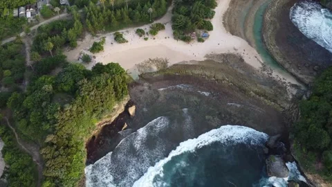 Batu Bengkung Beach Stock Footage 223125864
