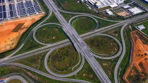 Batu Kawan main road 4k hyperlapse Stock Footage 145672475