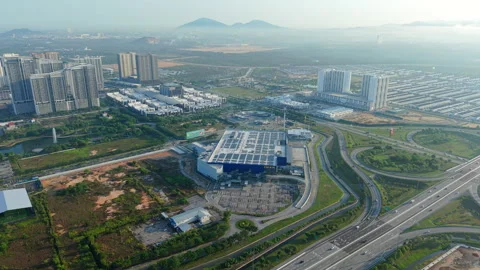 Batu Kawan Penang Semiconductor Workforce Housing Aerial - Residential 4K 스톡 동영상 331974802