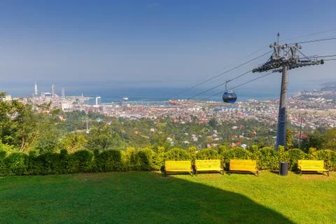 Batumi. Cable car. Stock Photos