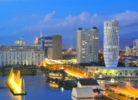 Batumi in the evening Foto stock