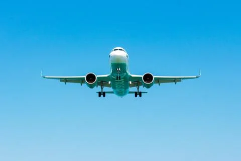 Batumi, Georgia. August 2, 2022: Flynas airline plane landing Stock Photos