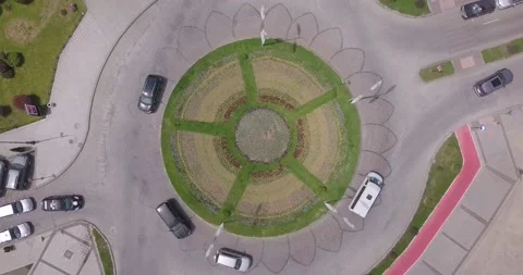 Batumi road  circle 库存影片 153497247