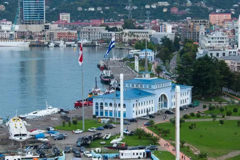 Batumi seaport Fotos Stock