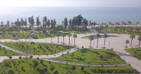 Batumi seaside park 库存影片 153497112
