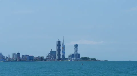 Batumi view from sea Stock Footage 62469810