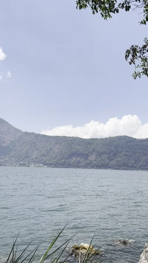 Batur lakeview Stock Footage 254218683