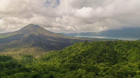 BATUR MOUNTAIN TIMELAPSE Stock Footage 75290953
