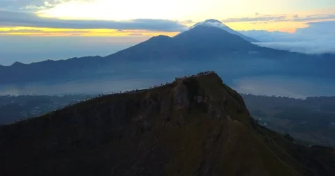 Batur volcano Stock Footage 95959988