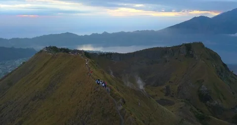 Batur volcano Stock Footage 95960608