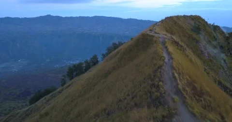 Batur volcano Stock Footage 95960793