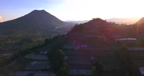 Batur volcano Stock Footage 227754906