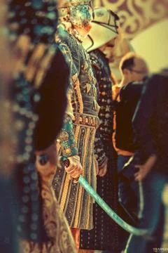 Batyrs in armor. Stock Photos