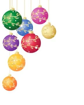 Bauble arrangement Stock Illustration