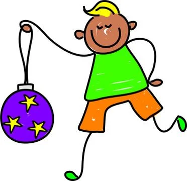 Bauble Boy Illustration