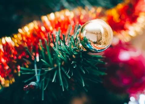 Bauble On The Christmas Tree Foto stock