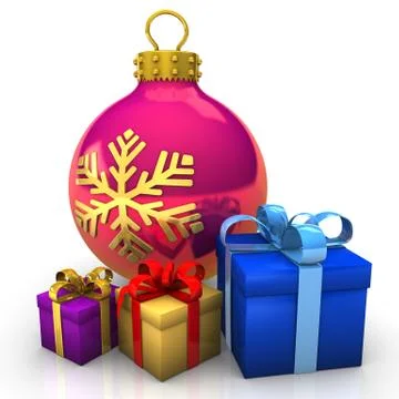 Bauble gifts Stock Illustration