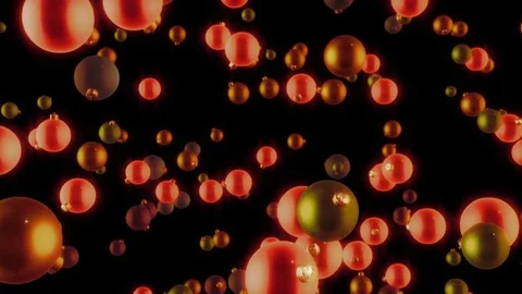 Bauble shine Christmas Tree Glitter Ball Bulb Background 4K loopable Stock Footage 81844459