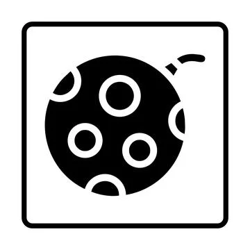 Bauble solid Icon. Social media sign icons. Vector illustration isolated fo.. Stock Illustration
