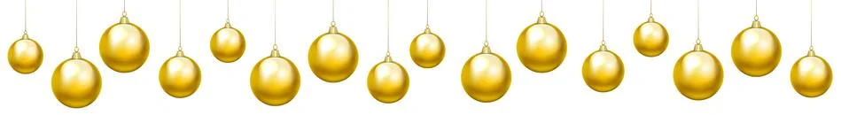 Baubles border Stock Illustration