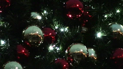 Baubles on a christmas tree 3 Video stock 570461