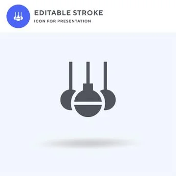 Baubles icon vector, filled flat sign, solid pictogram isolated on white, log Stockillustratie