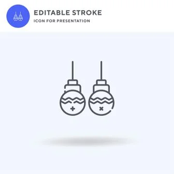 Baubles icon vector, filled flat sign, solid pictogram isolated on white, logo Illustrazione stock