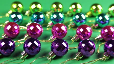 Baubles in order Stock Footage 44413850