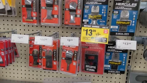 Bauer Tools Cutting Blades Stock Footage 156723668