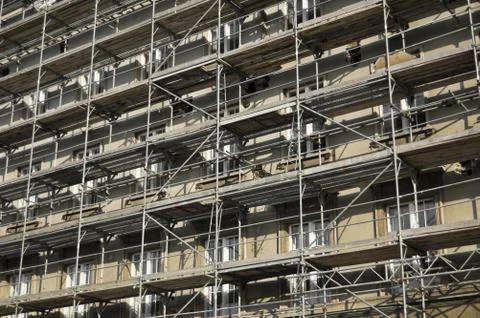 Baugerüst Stock Photos