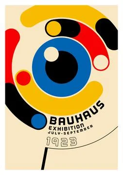 Bauhaus Abstract Poster Stock Illustration
