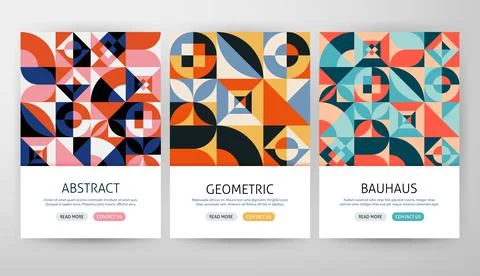 Bauhaus Flyer Concepts Stock Illustration