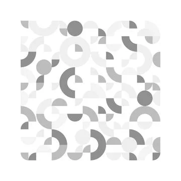 Bauhaus geometric pattern background. Vector abstract trendy bauhaus pattern for Stock Illustration