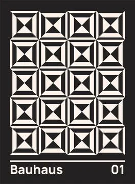 Bauhaus geometric pattern design. Vector illustration Stock Illustration