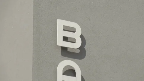 Bauhaus Logo close up Stock Footage 83634625