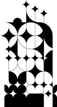 Bauhaus ornament background. Vector Stock Illustration