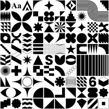 Bauhaus pattern イラスト素材