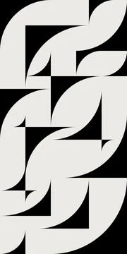 Bauhaus pattern.  Minimal design Vector background Stock Illustration