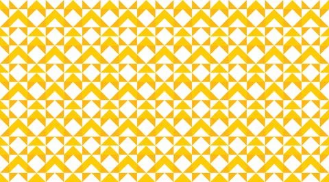 Bauhaus seamless geometric vector pattern featuring a mosaic of yellow, gol.. Stock Illustration