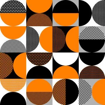 Bauhaus seamless pattern Stock Illustration