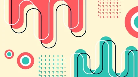 Bauhaus style abstract background Stock Footage 334738232