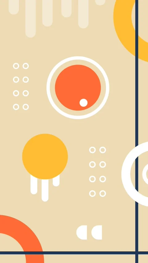 Bauhaus style abstract background Vídeo Stock 334835952