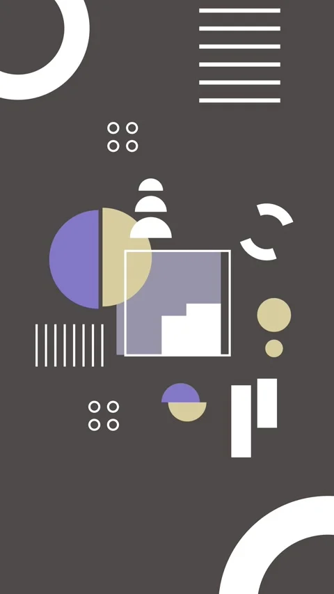 Bauhaus style abstract background Vídeo Stock 334866881