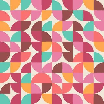 Bauhaus style pattern Stock Illustration